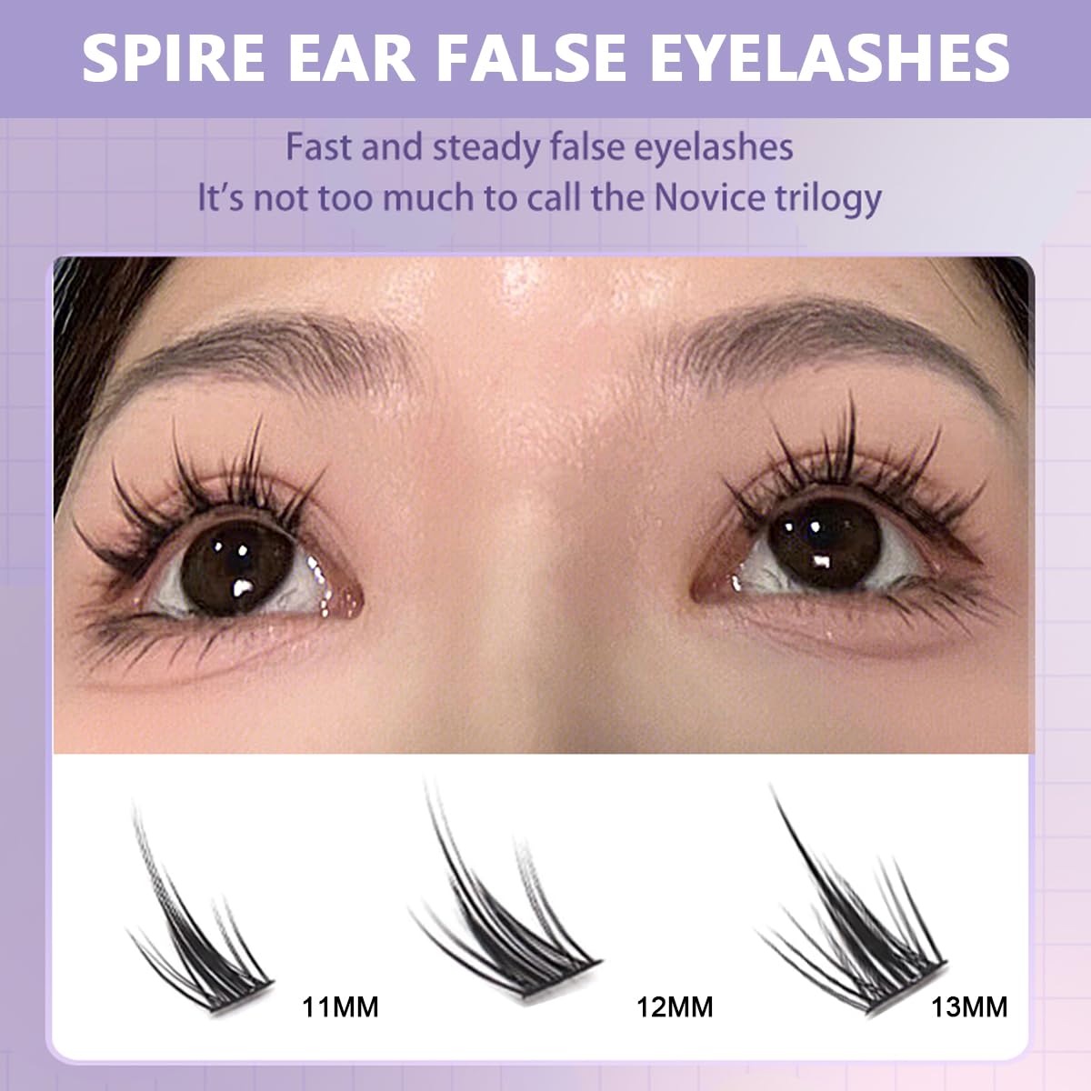 MAYCREATE False Eyelash Extensions Kit featuring 160 pcs Mixed 11–13 mm Lash Clusters for Women | Natural Curl DIY Home Use