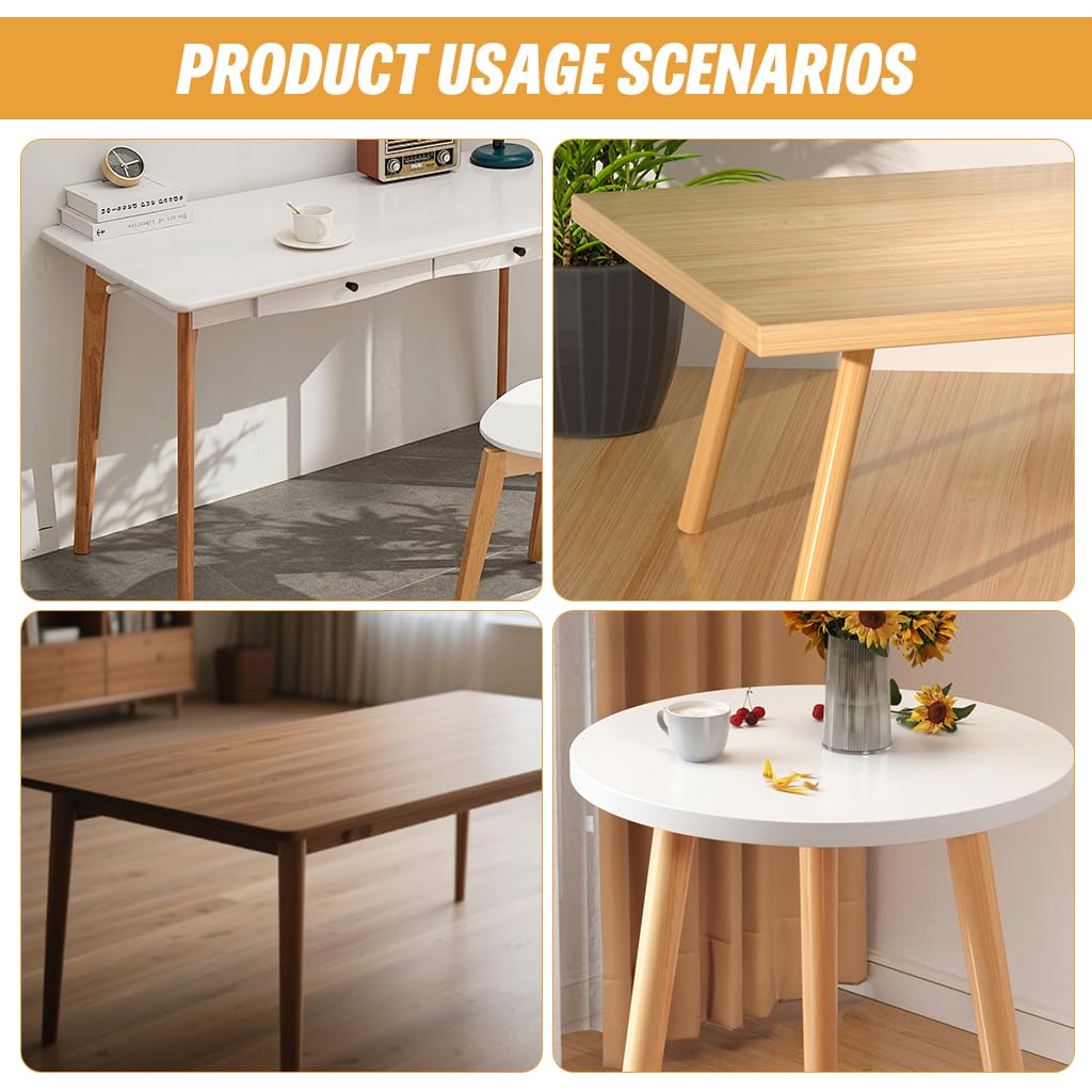 Serplex Wooden Table Leg Mount Plate Kit for DIY Furniture with 48x48mm Metal Brackets