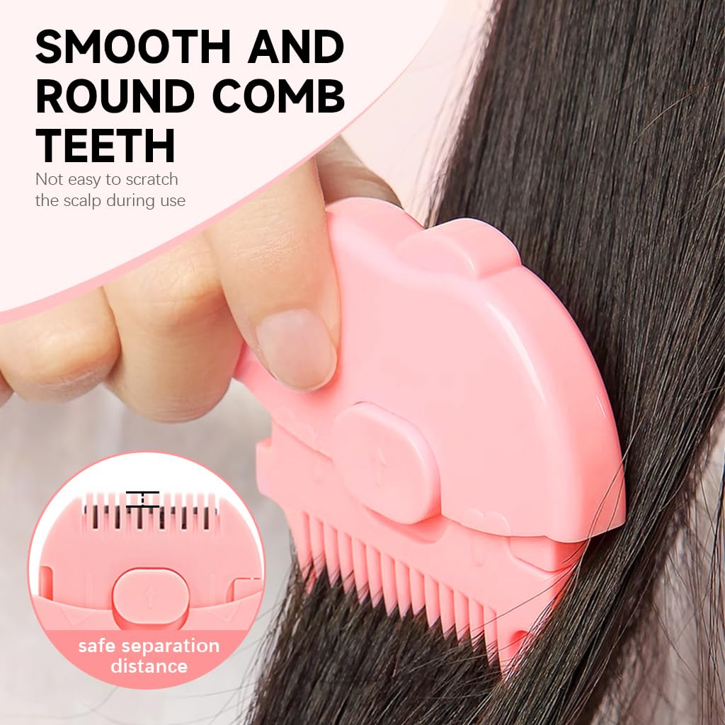 SNOWIE SOFT Baby Hair Cutting Trimmer 2 in 1 with Safe Retractable Razor Comb | Portable for Newborn Hair Care