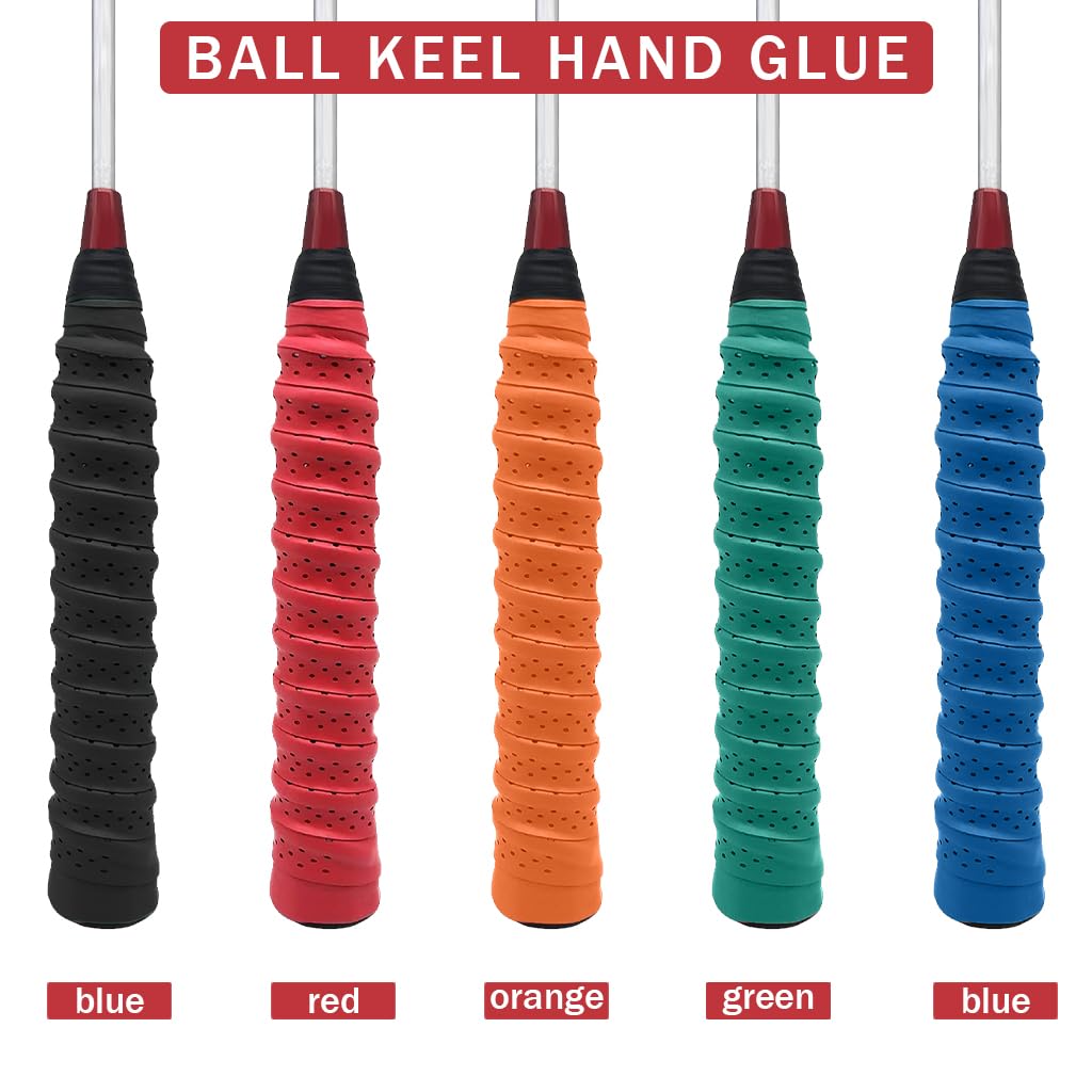 Proberos Tennis Racket Grip Tape for Badminton and Pickleball featuring 0.75 mm PU Material | Anti Slip Sweat Absorption Overgrip Set