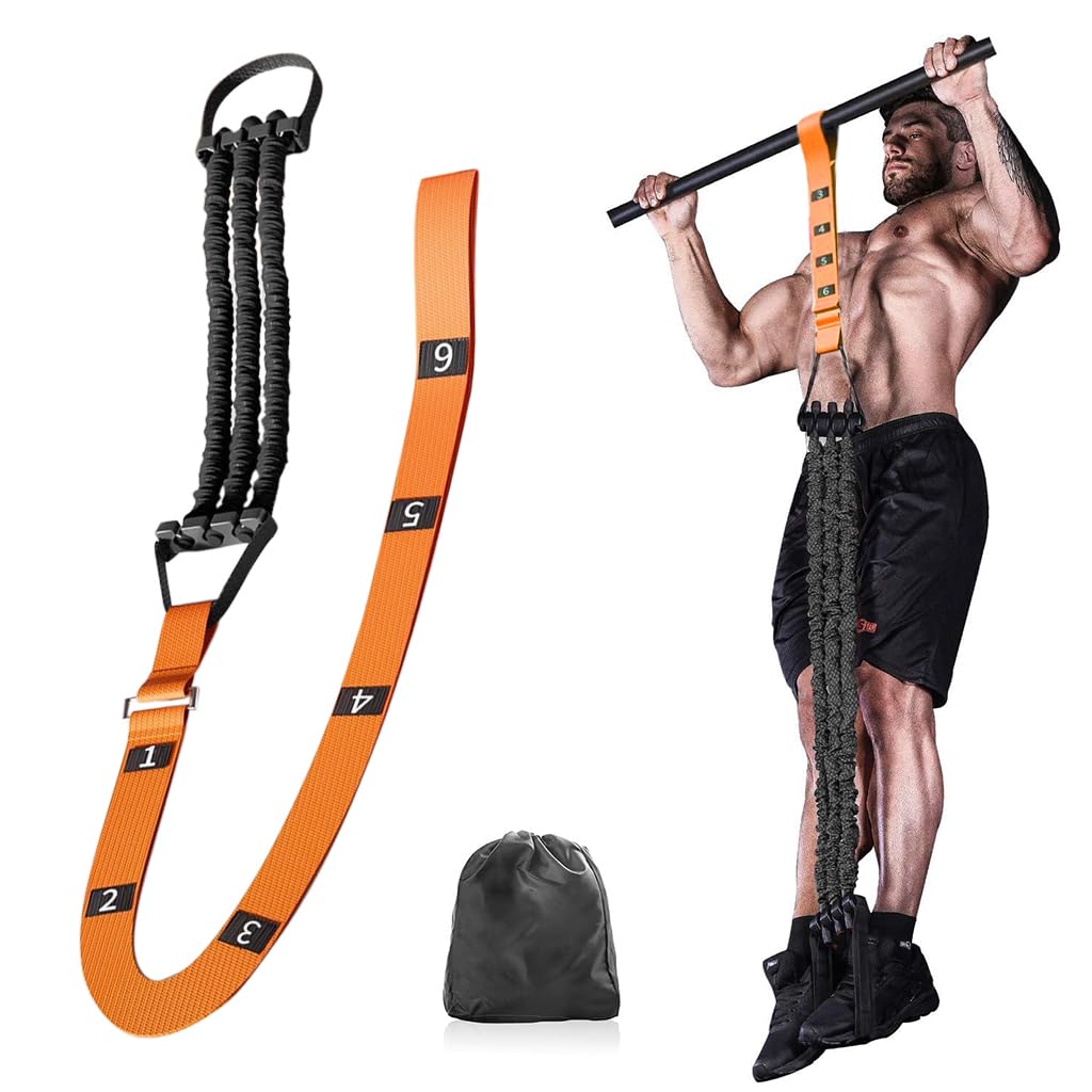 Proberos Pull Up Assist Band for Home Gym Training with Foot Loop and 440 lbs Support | Adjustable Nylon Strap