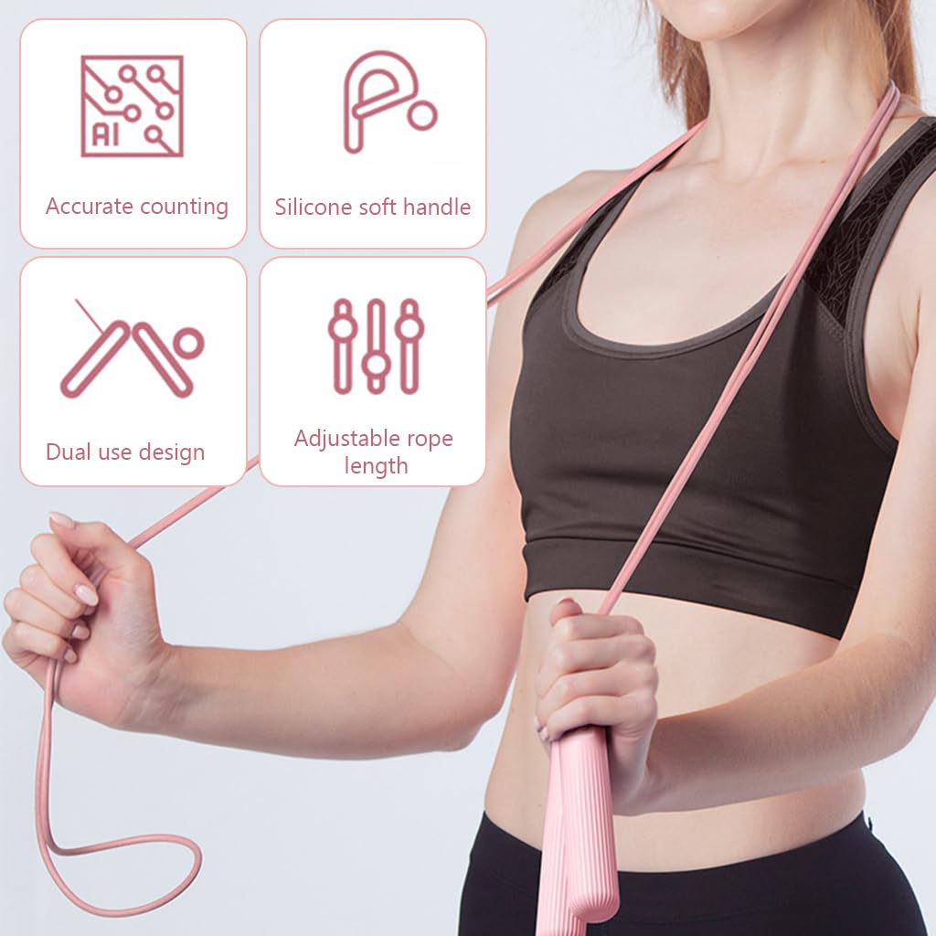 Proberos Kids Skipping Rope for Exercise with 2.8m Adjustable Length and Anti Slip Handles | Soft TPE Cover for Safe Fun