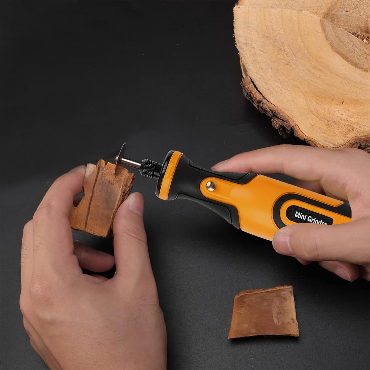 Serplex Electric Engraving Pen Kit for Wood Stone Metal Jewelry with 58 Accessories and LED Display | 7.2V 1100mAh Cordless Rotary Tool