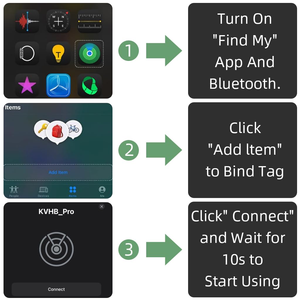 Verilux Item Finder for iPhone featuring Bluetooth Precision Tracking and IPX4 Waterproof Design | Battery Operated