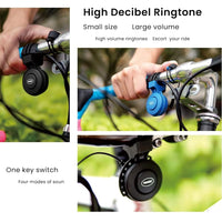 STHIRA® Cycle Horn, 120dB Rechargable Bike Horn High Sound Waterproof with 4 Sound Mode, 280mAh 20days Long Stay Battery Bicycle Horn Cycle Bell for Handlebars, for Road Bike Mountain Bike Scooter