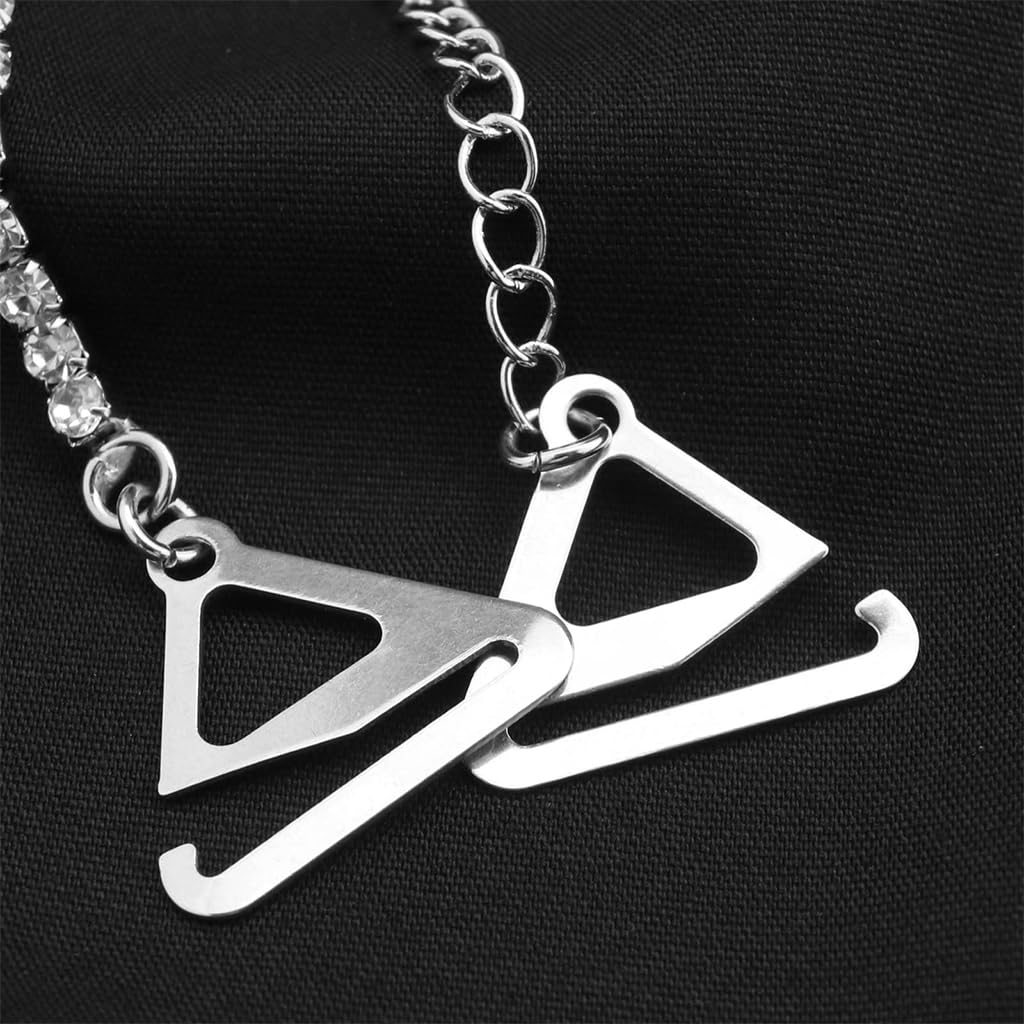 MAYCREATE Bra Straps for Women featuring Adjustable 42–45 cm Crystal Chain | Silver and Gold