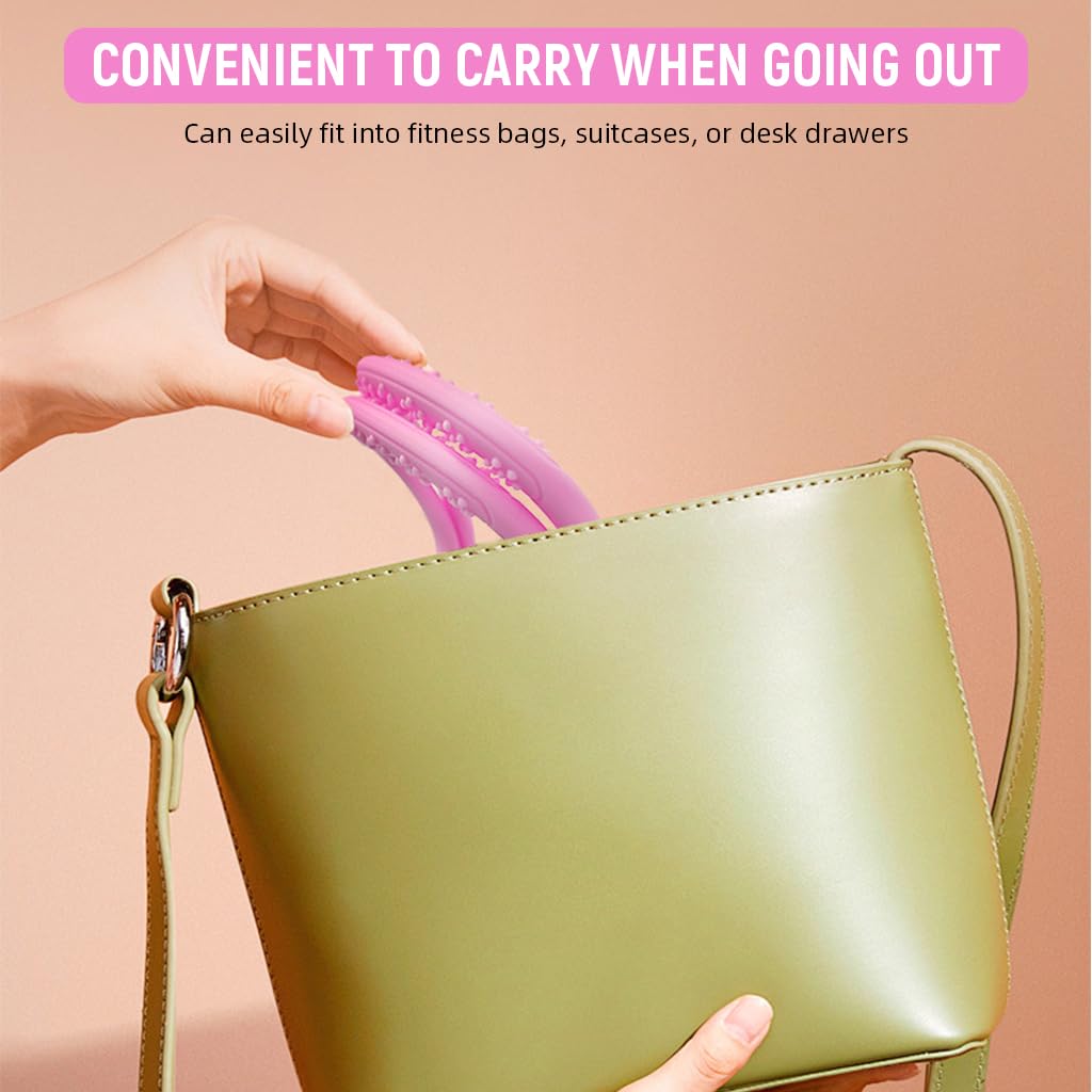 Proberos Resistance Band 35 lbs for Stretching with Massage Nodes and Loop Handles | Elastic Silicone Fitness Band for Home Gym and Muscle Relief