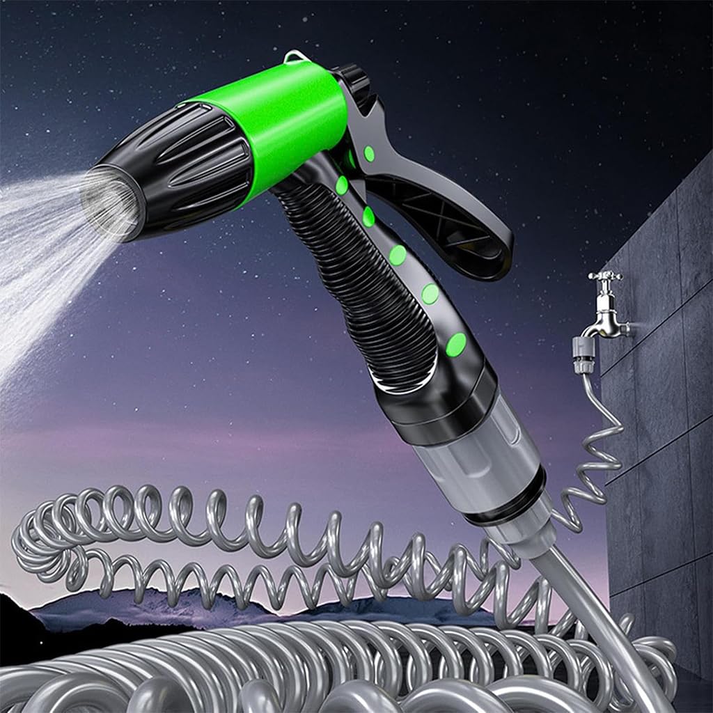 HASTHIP Expandable Garden Hose for Lawn and Car Washing with 7 Spray Modes and 10m Reach