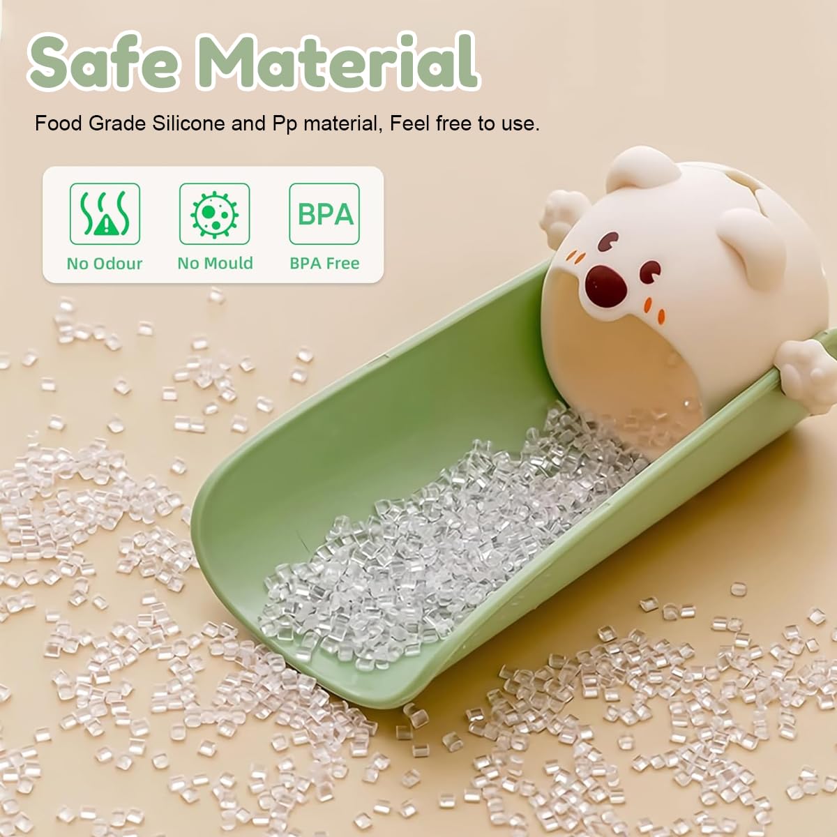 SNOWIE SOFT Water Faucet Extender for Kids with U Channel Clip On Design 2 PCS | BPA Free Green