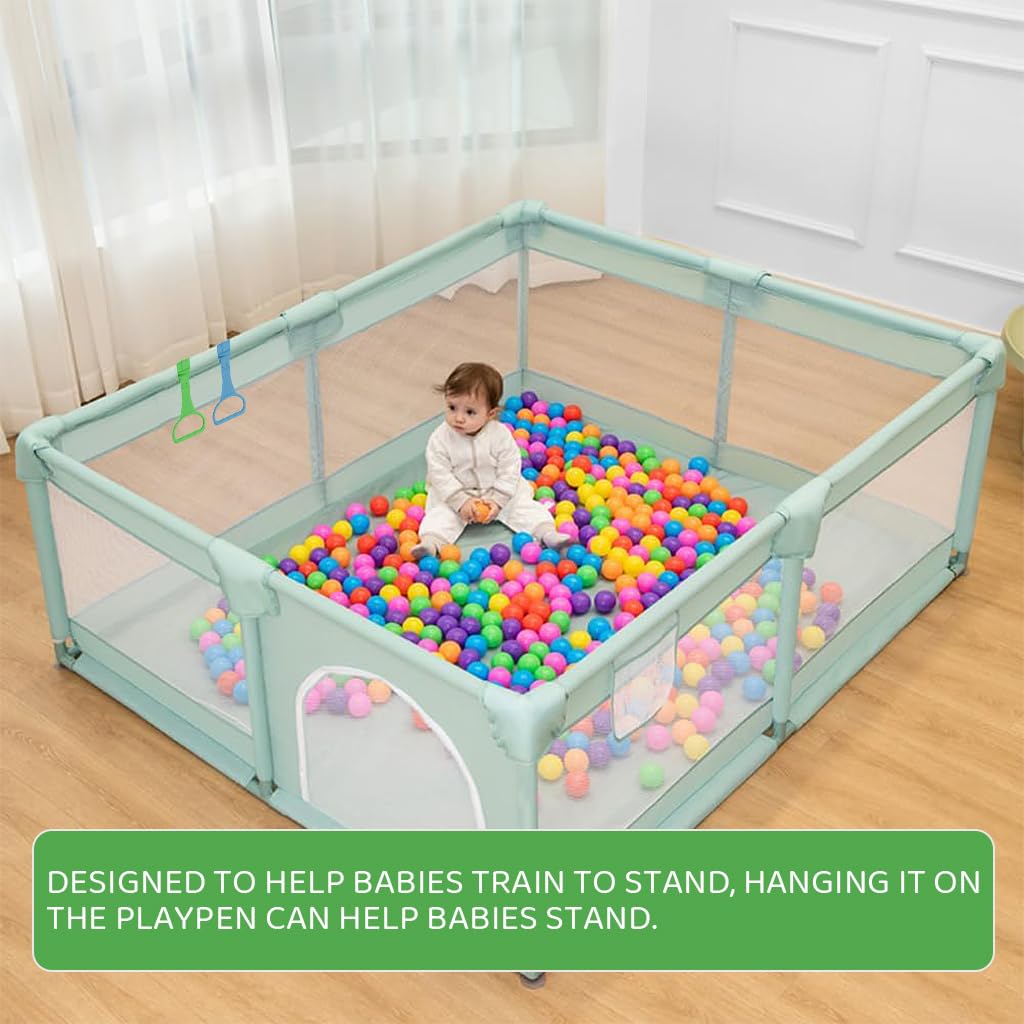 SNOWIE SOFT Baby Pull Up Ring for Crib with Anti Slip Grip featuring PP Material | Aids Standing and Walking Training for Babies 6–18 Months