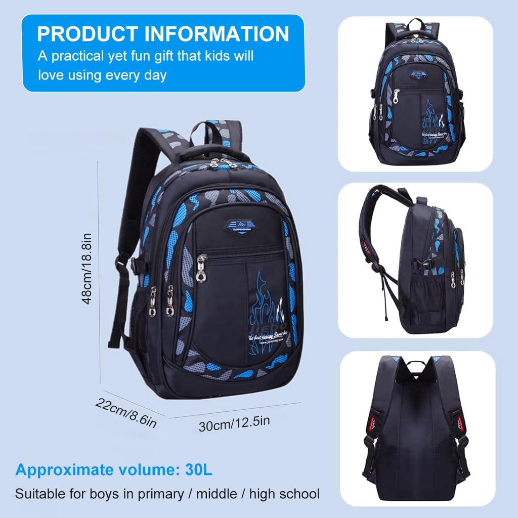 Climberty School Backpack for Kids with Waterproof Nylon and Padded Shoulder Straps | Ideal Gift