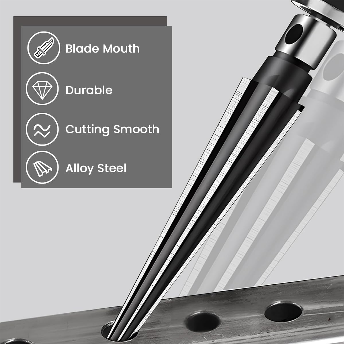 Serplex Hand Reamers for Wood Metal and Plastic with T Handle Cross Bar 3‑13mm & 5‑16mm