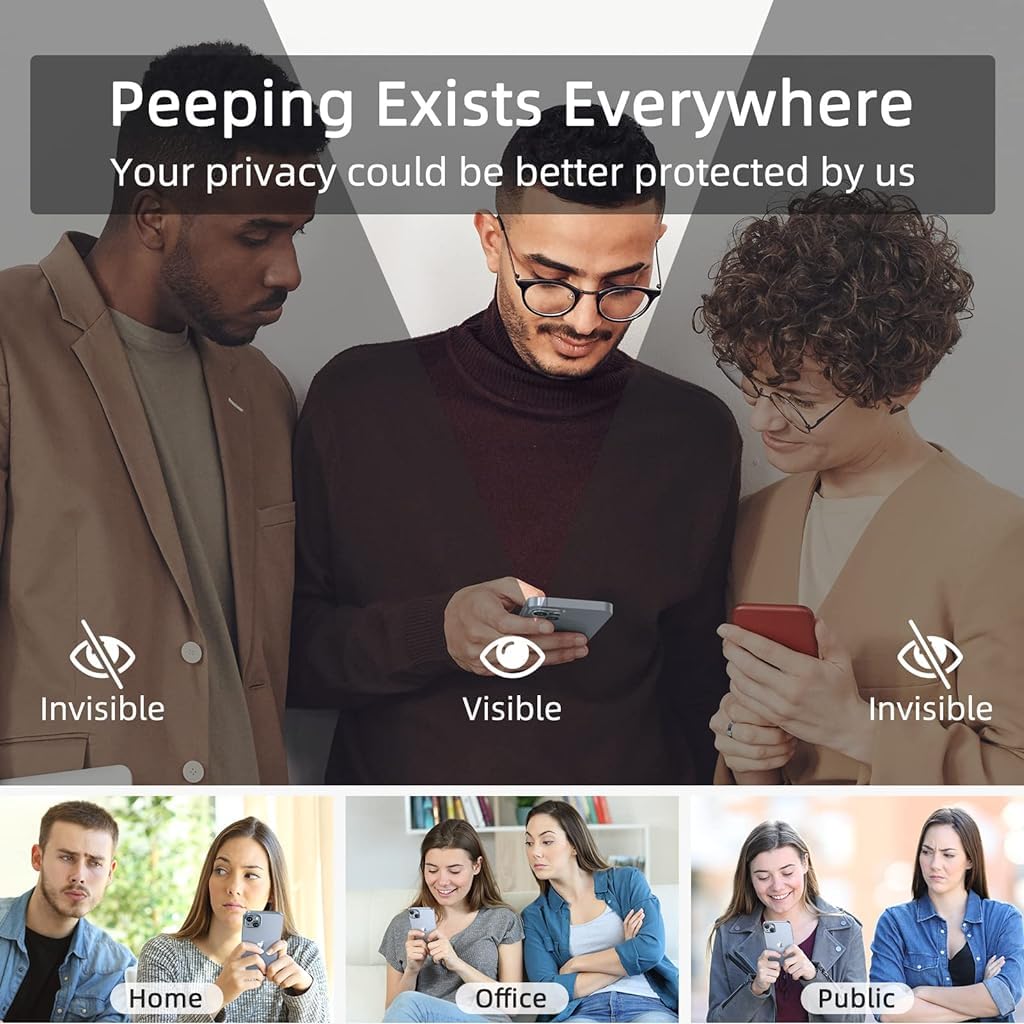 ZORBES Privacy Screen Protector for iPhone 14 13 13 Pro with 9H Tempered Glass | 2 Pack