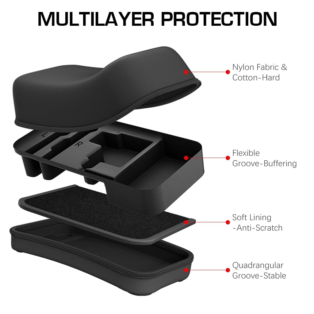 ZORBES Travel Case for Switch OLED with 20 Game Slots and EVA Hard Shell Protection | Portable Handle Storage Bag