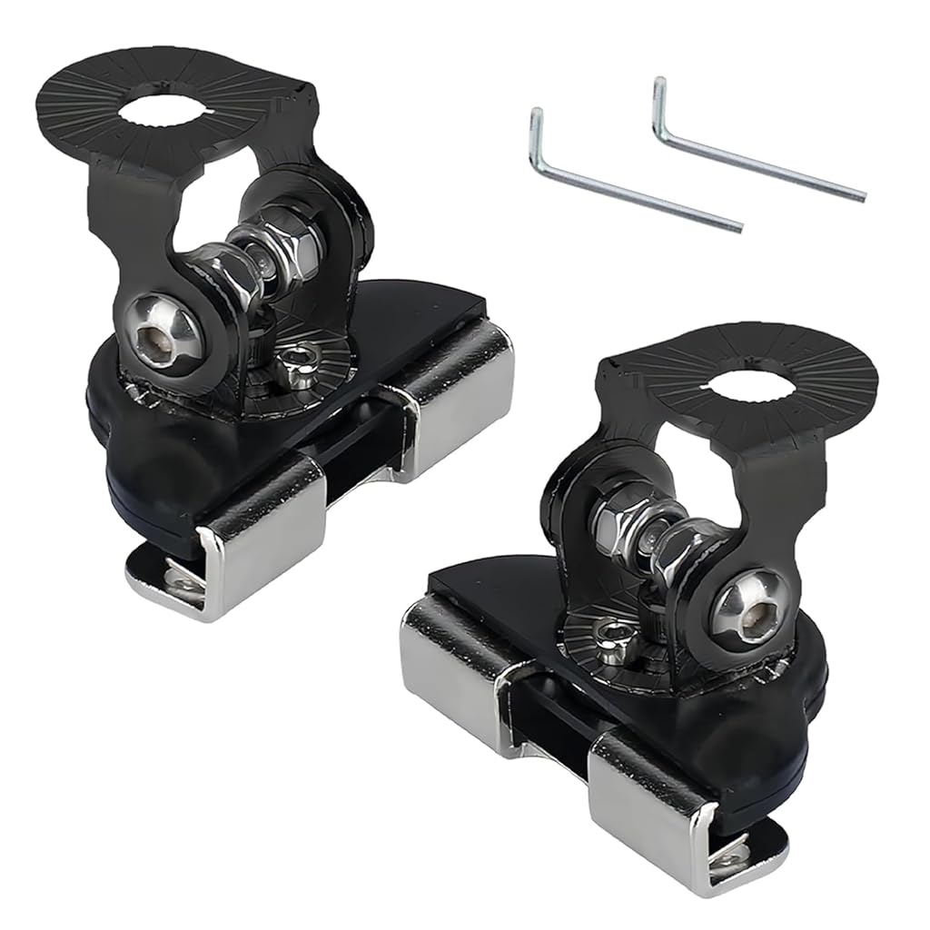 STHIRA® 2 PCS Car Hood Light Bar Non-Destructive Fixing Bracket, Waterproof Adjustable Spotlight LED Work Light Base