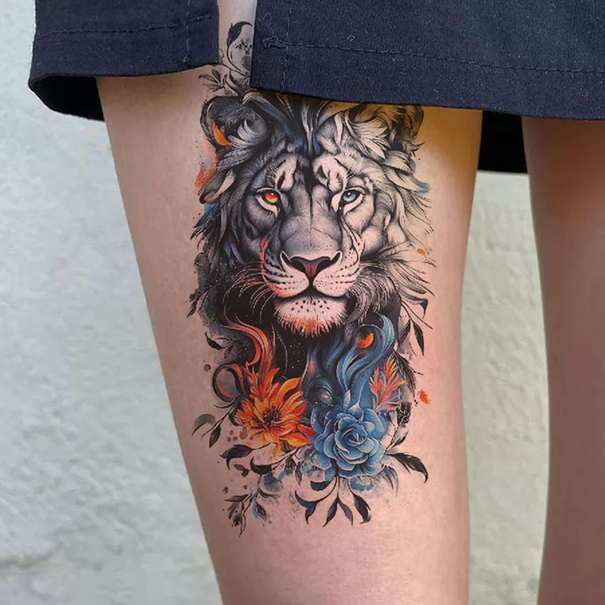 MAYCREATE Temporary Tattoo Stickers for Men with 34 Waterproof Sheets | Beast Arm Designs