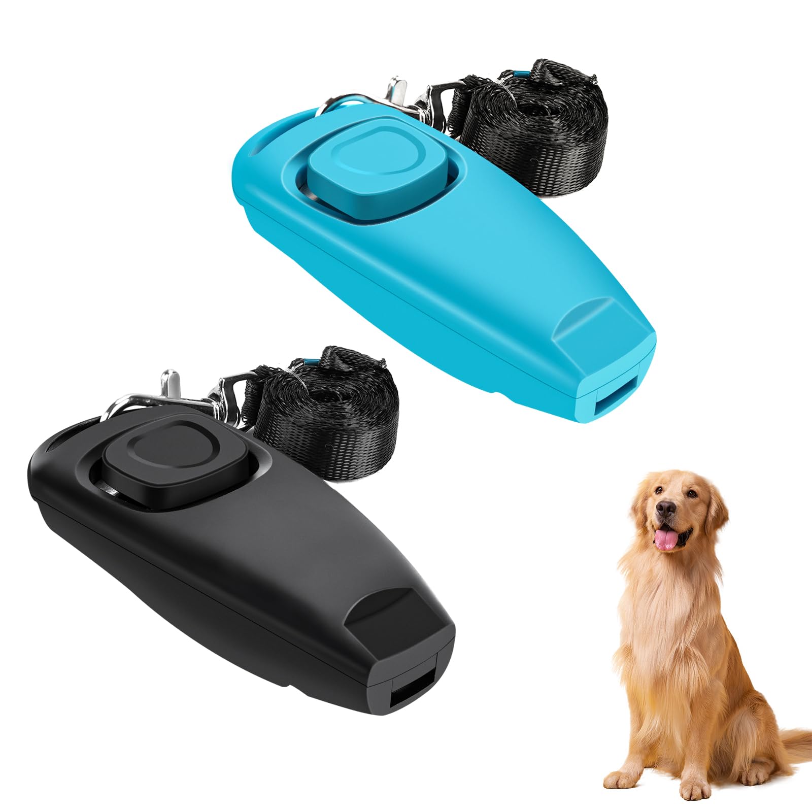 Qpets® 2-in-1 Dog Training Clicker Whistle