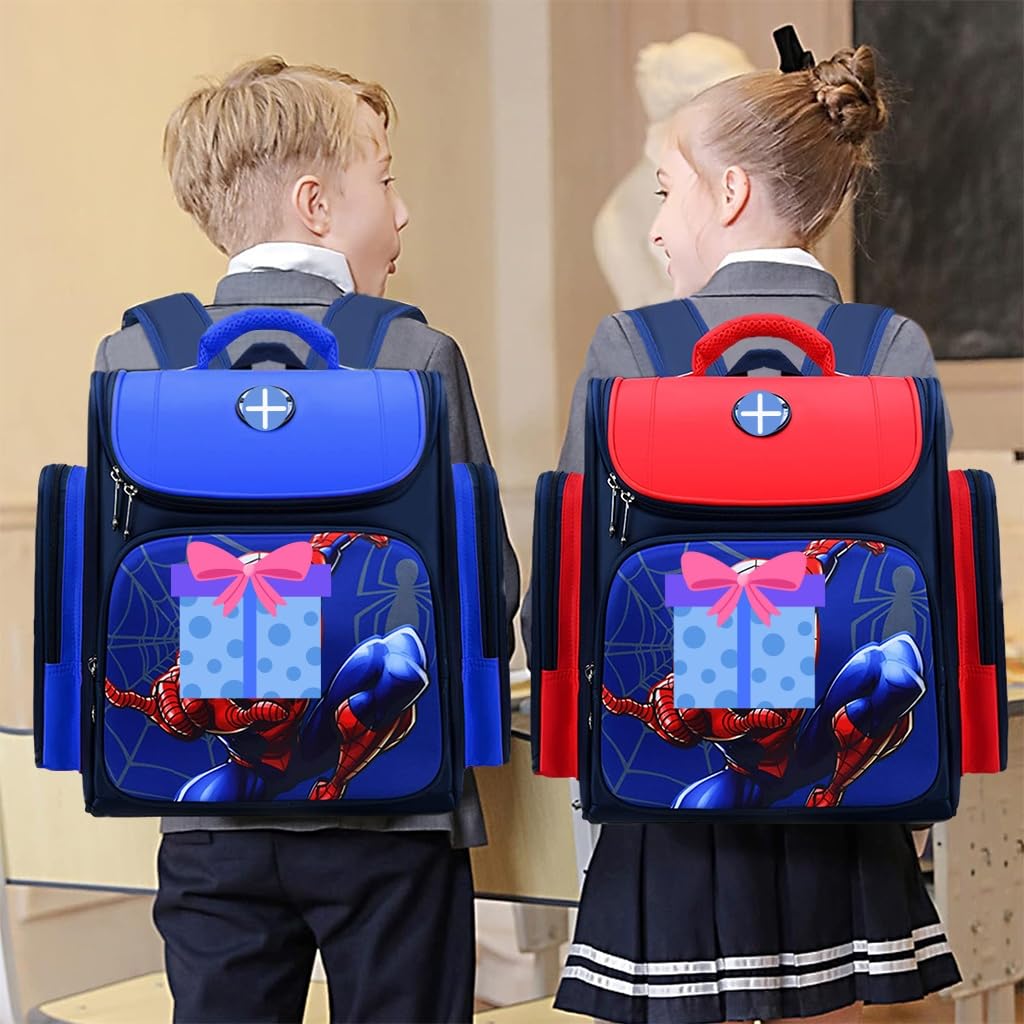 ZIBUYU School Backpack for Boys with Dual Zipper and Padded Straps 32x19x42cm | Waterproof Oxford Bag