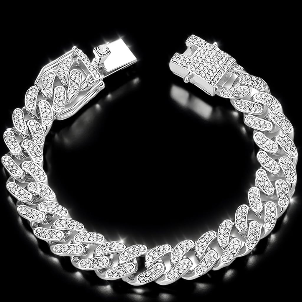 Zibuyu Layered Men Chain Bracelet for Casual and Formal Style with Secure Clasp | Lightweight Metal Design