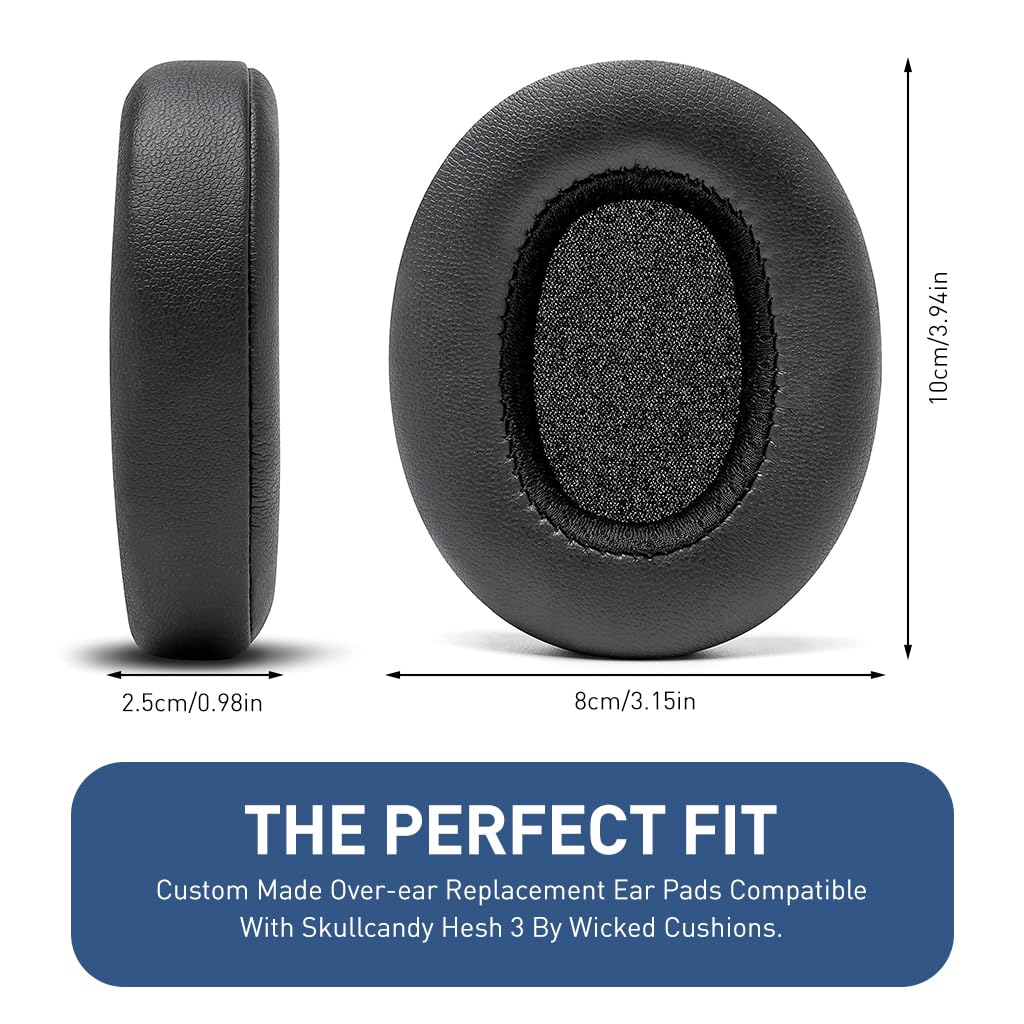 ZIBUYU arPads Cushions for Skullcandy Crusher Evo and Hesh 3 featuring Memory Foam Comfort | Noise Isolation Replacement Earpads