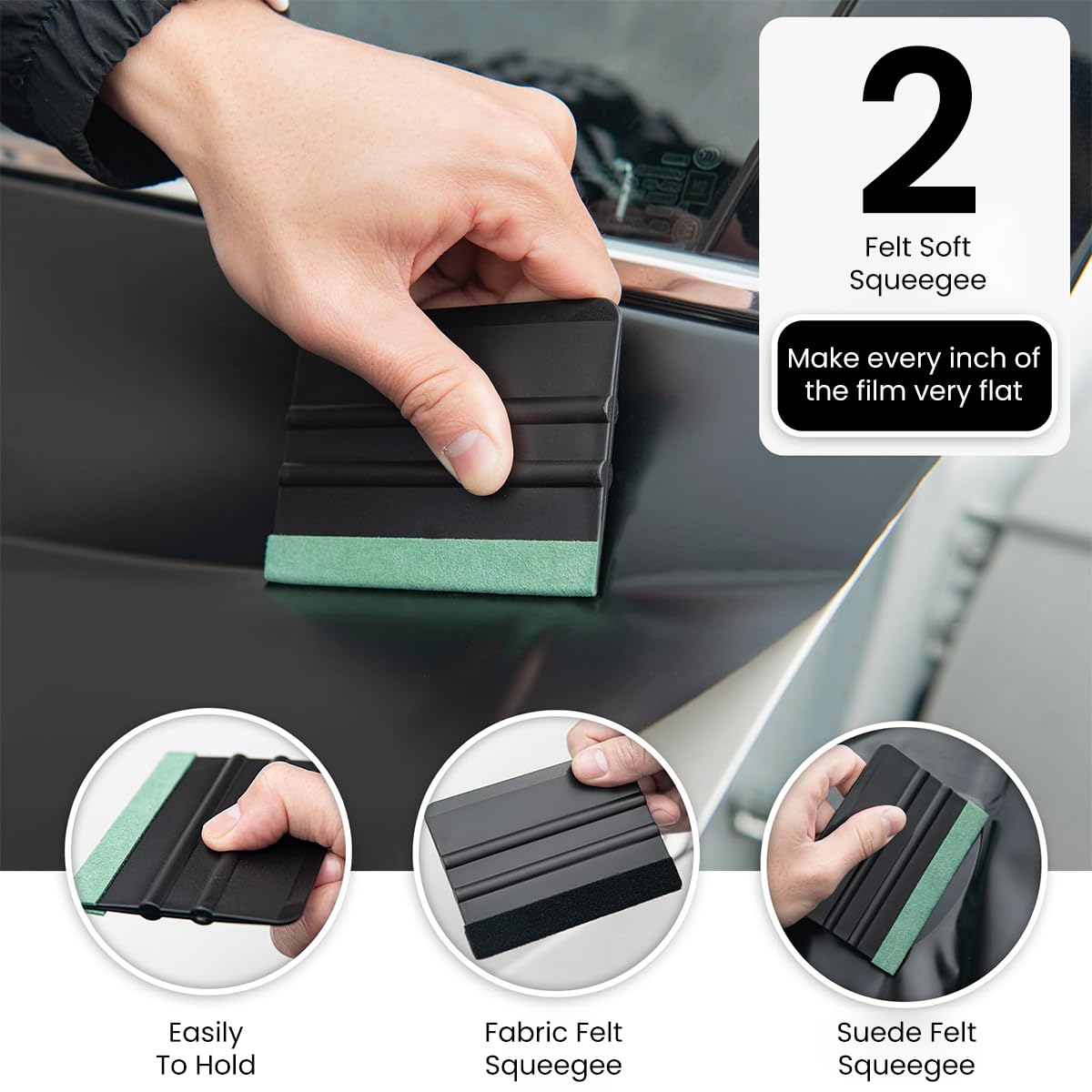 STHIRA Car Window Tint Tool Kit for Film Application with ABS Squeegees and Utility Cutter | 8 Pcs Set