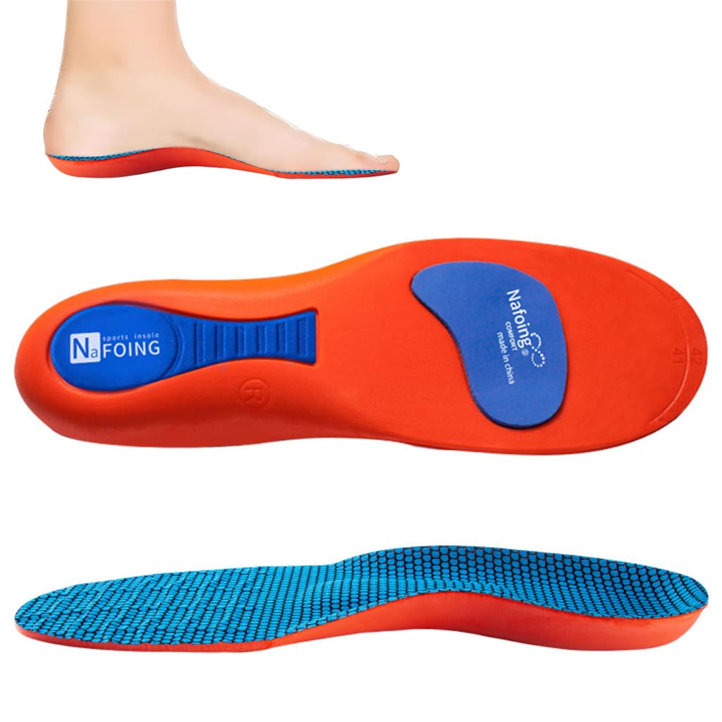 Optifit Insoles for Shoes with Ergonomic Cushion Design and Breathable EVA Material | Fits Size 7-8