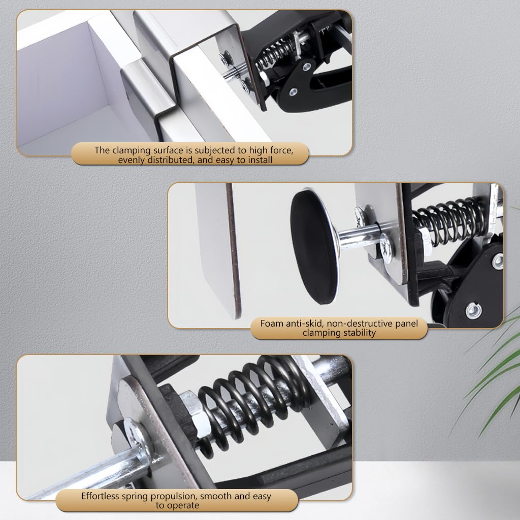 Serplex Woodwork Clamp for Cabinet and Drawer Installation featuring Self Adapting Design 3PCS