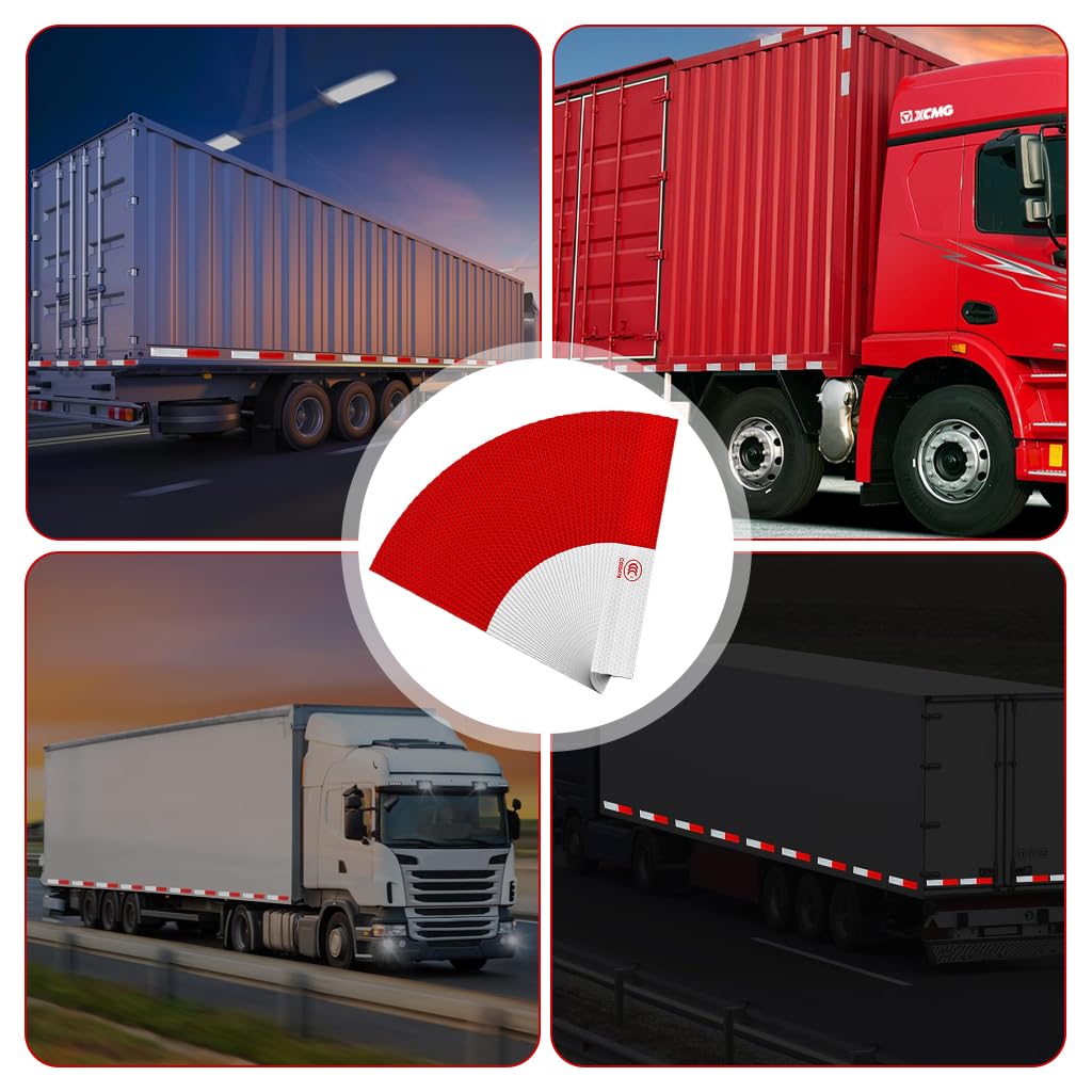 STHIRA Car Reflective Stickers for Night Safety with Self Adhesive Waterproof Strips 50pcs