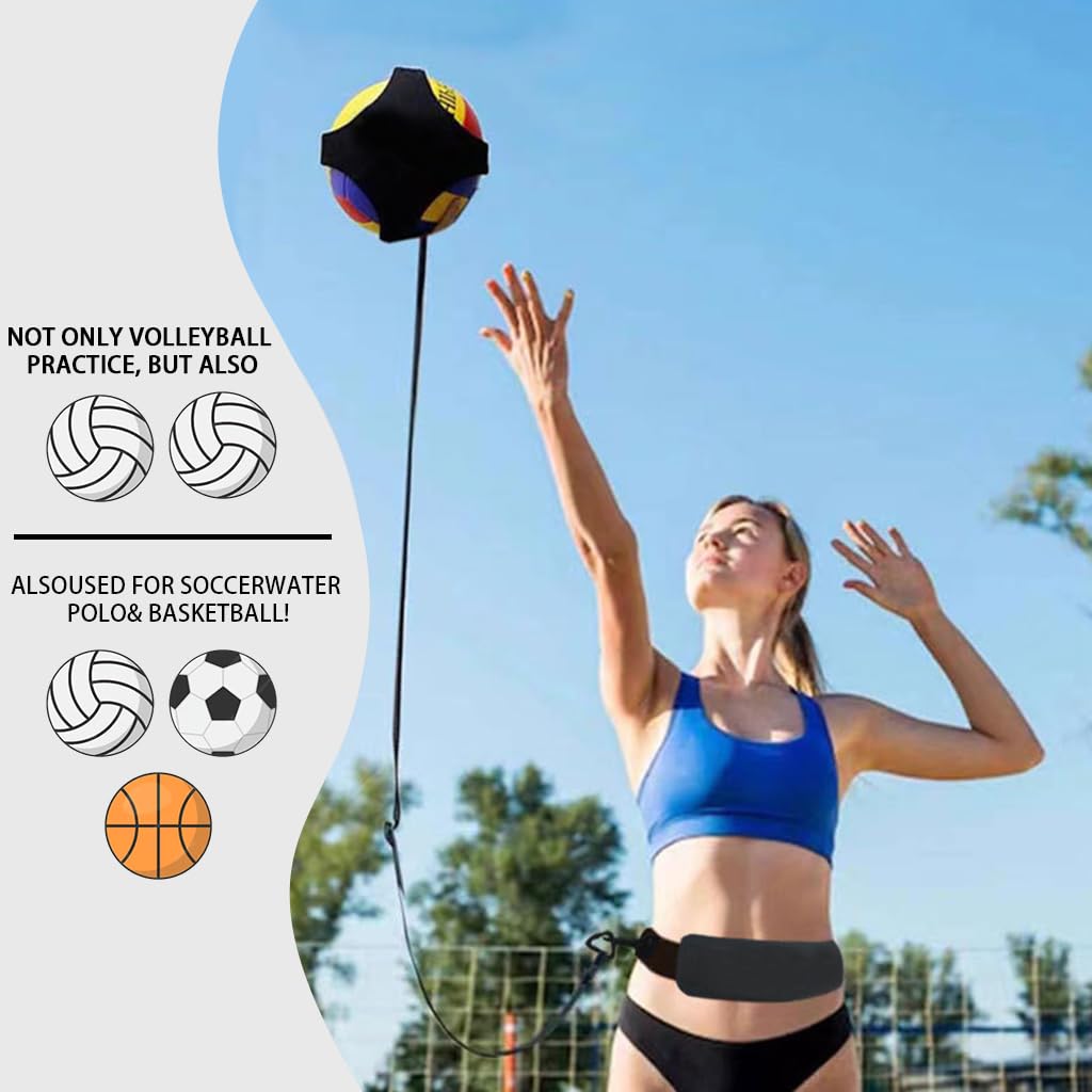 Proberos® Volleyball Training Gear Set for Teens & Adults Solo Practice Gear Volleyball Training Rebounders Volleyball Training Set for Spike, Serving (No Volleyball)