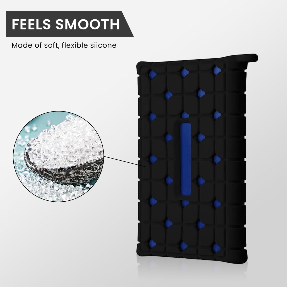 ZORBES Silicone Sleeve for Samsung T7 Touch SSD featuring Open Pouch Design and 71x93mm Size