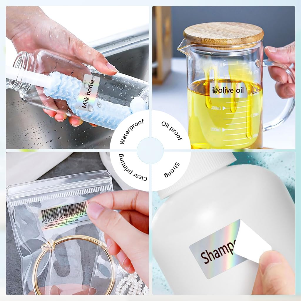 Zeitel Mini Thermal Label Printer Paper Roll for Office with Strong Adhesive | 12x40mm 160 Pcs