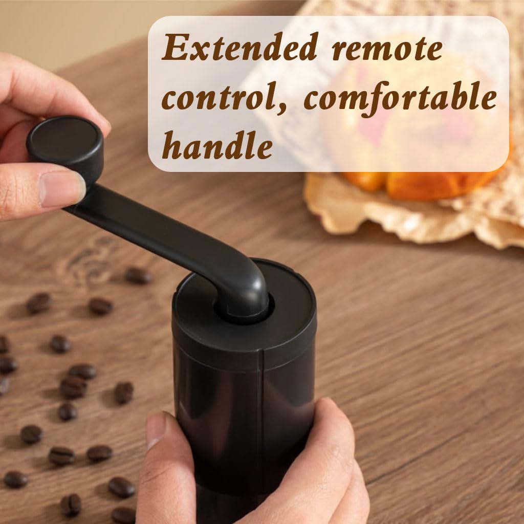 Supvox Manual Coffee Grinder for Home Brewing with Adjustable Settings and Sleek Design