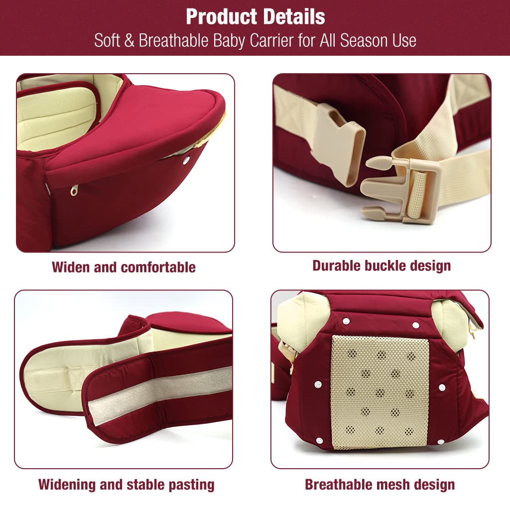 SNOWIE SOFT Baby Carrier for New Parents with 10 in 1 Ergonomic Seat | All Season Comfort