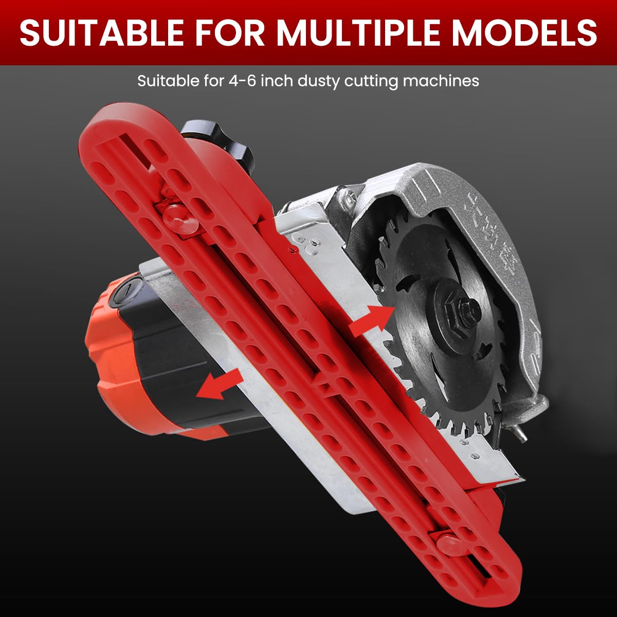 Serplex Saw Guide for Woodworking featuring Adjustable Circular Fit 4–6 inch & Rugged Nylon | 2 PCS