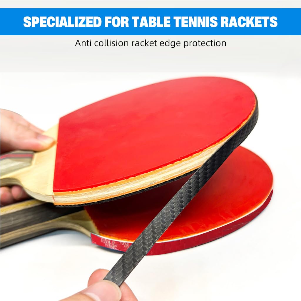 Proberos Table Tennis Racket Edge Tape for Blade Protection featuring EVA Foam Core 45cm x 10mm | Red and Black