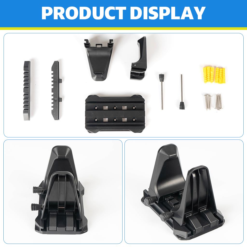 Proberos Wall Bike Rack with 66lbs Load Capacity and 15–71mm Adjustable Width | Space-Saving Mount for MTB and Kids Bikes