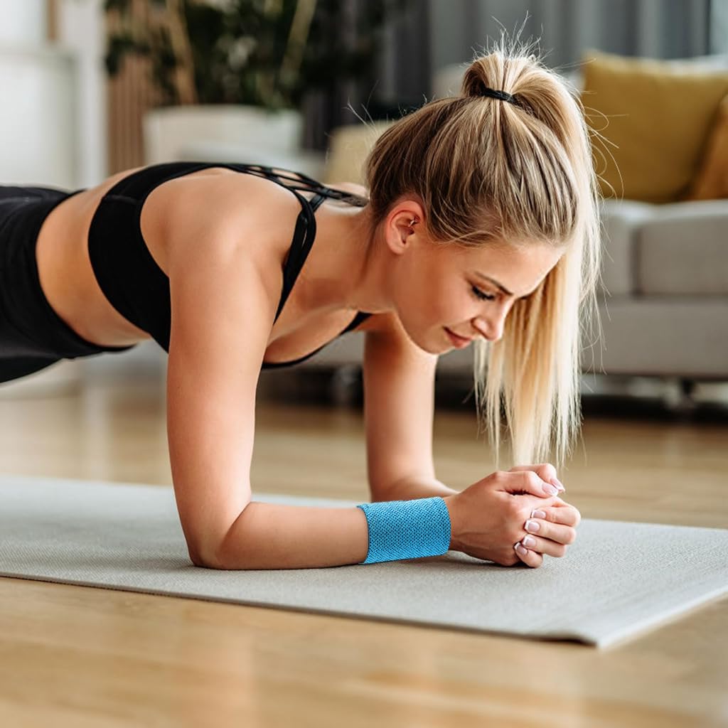 Proberos Sports Wristbands for Gym and Workout Featuring Breathable Quick-Dry Fabric | Elastic Comfortable Fit for Men and Women