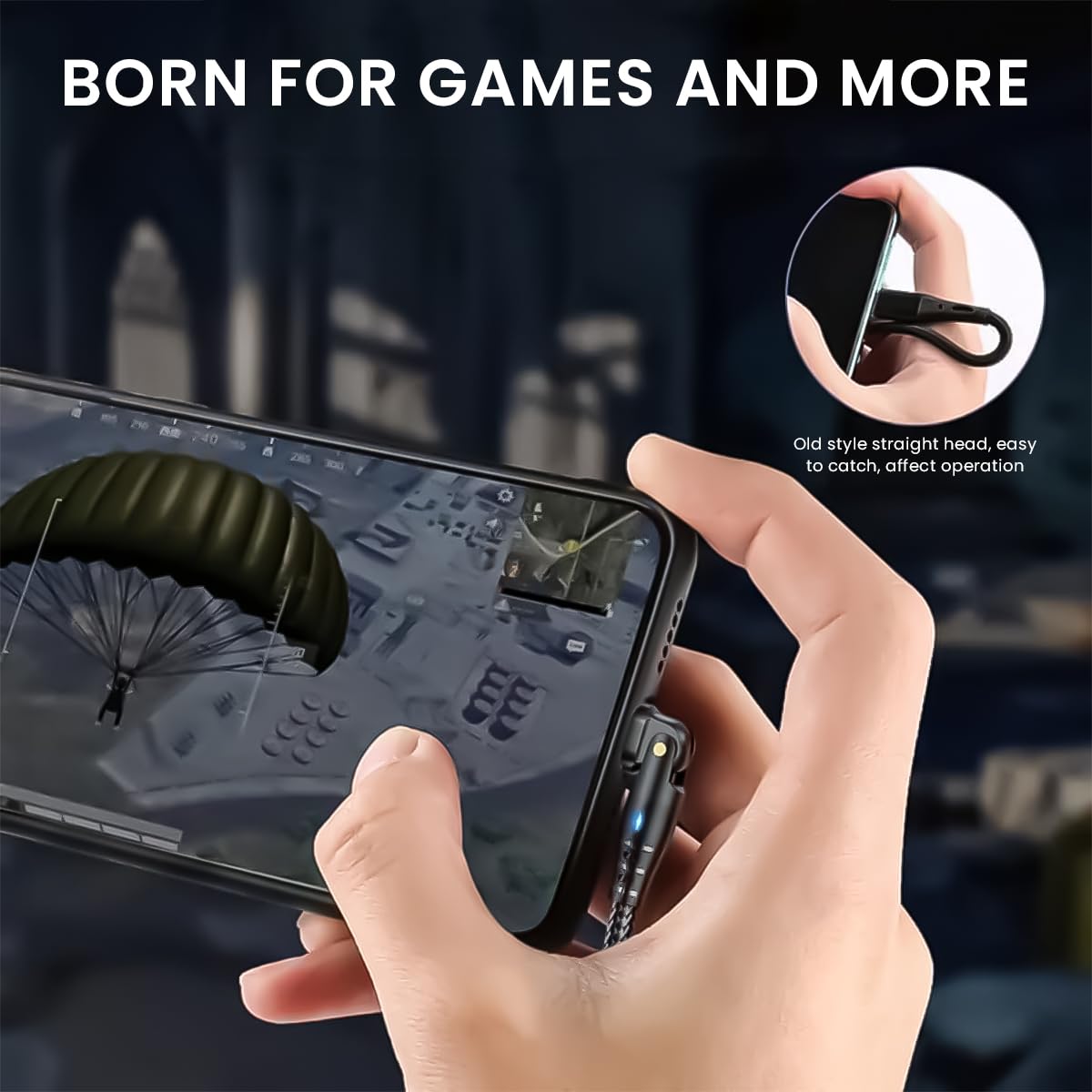 Verilux USB C Cable for Phone with 100W PD Fast Charging and 180° Rotatable Plug | 3.9ft Nylon Woven Type C Charger