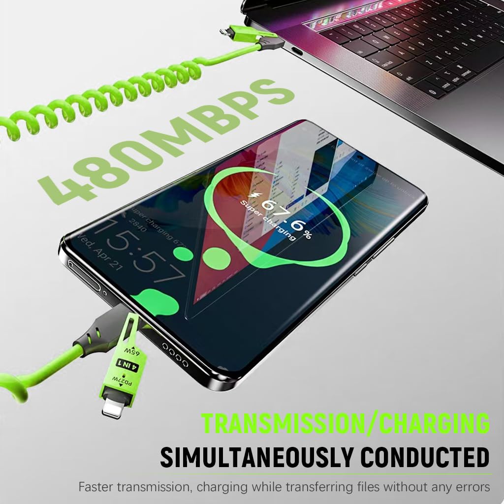 Verilux USB C Extension Cable 3.3ft with 100W Fast Charging and 10Gbps Data Transfer | 4K Video Output and Nylon Braided Design