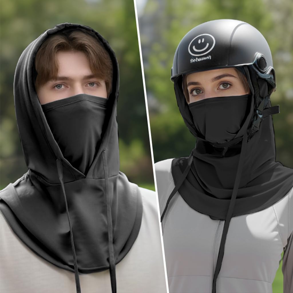 Optifit Face Mask for Bikers with UPF 50+ Sun Protection and Ice Silk Cool Touch | 2PCS