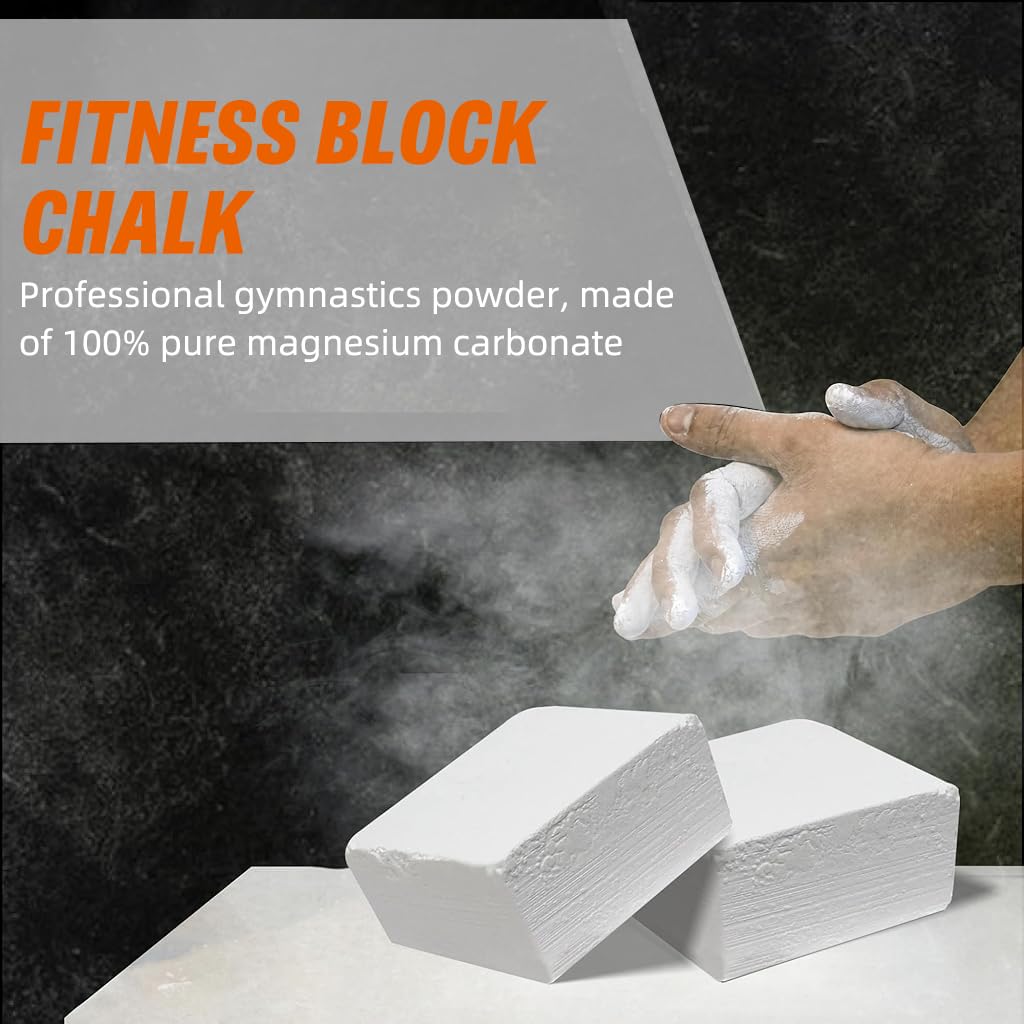 Proberos Chalk Block for Climbing and Gym with 99.5% Magnesium Carbonate | 50g Low Dust Grip