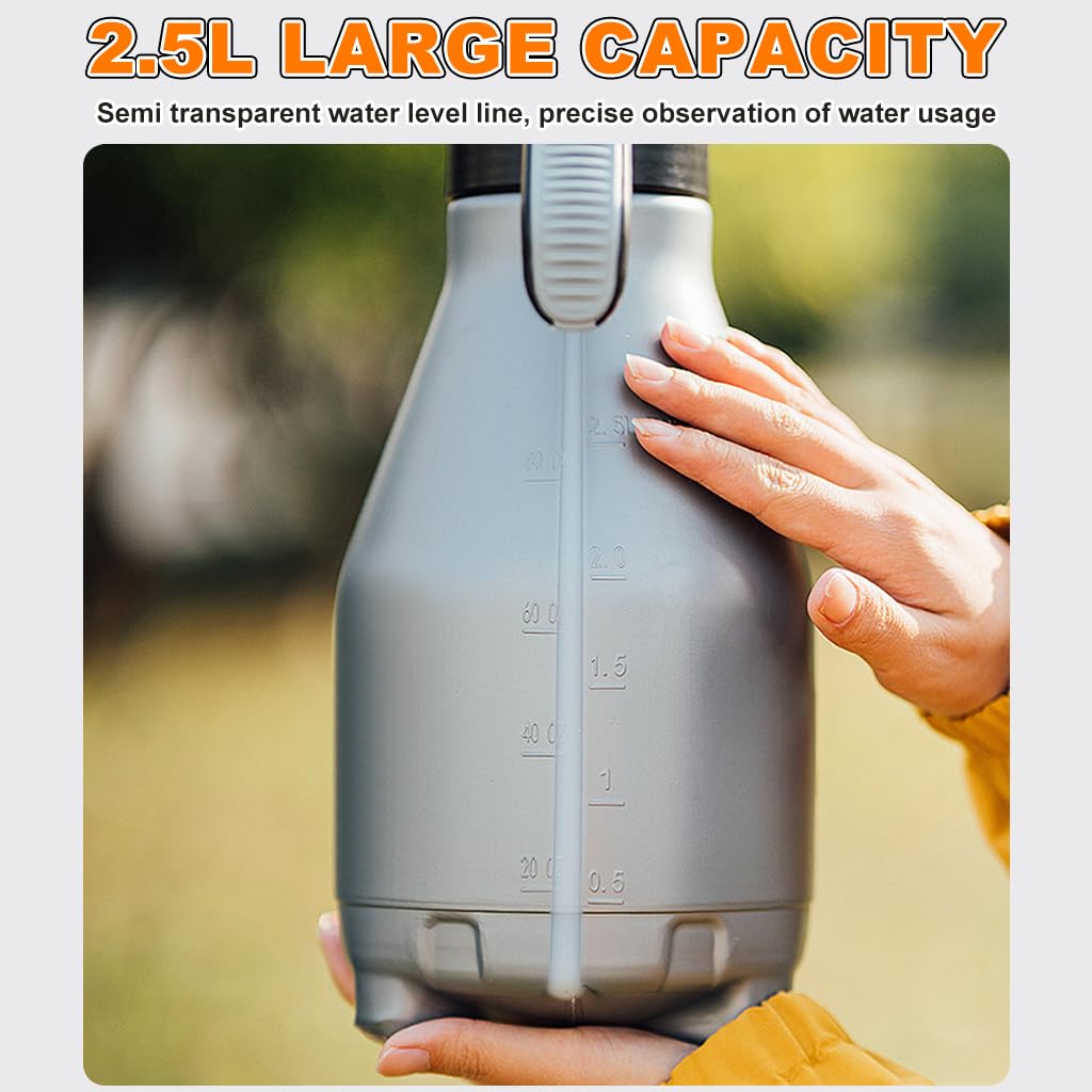 HASTHIP Pressure Sprayer for Plants and Cleaning with 2L Manual Pump | Push-Button Lock Handle