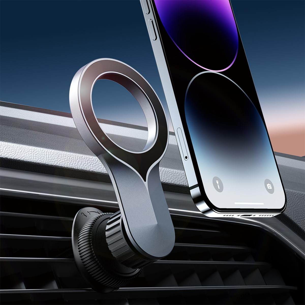 ZORBES Phone Holder for Car Vent with 16pcs N52 Magnets and 360° Rotatable Arm | Hands Free Mount