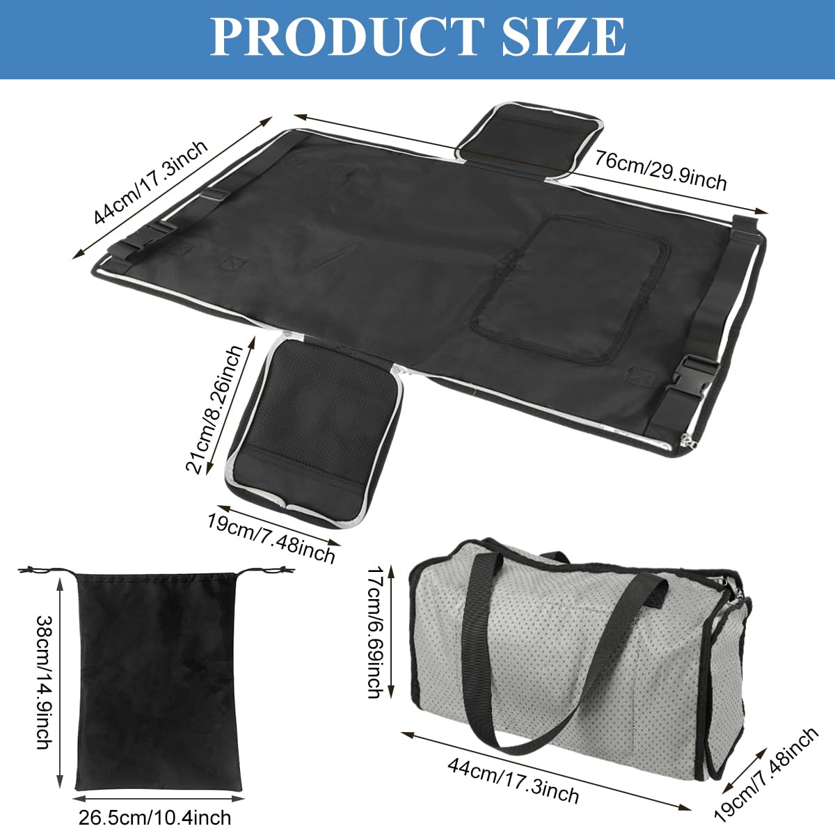 SNOWIE SOFT Toddler Airplane Bed for Travel with Convertible Seat Extender | 30.3×17.3 in Fit