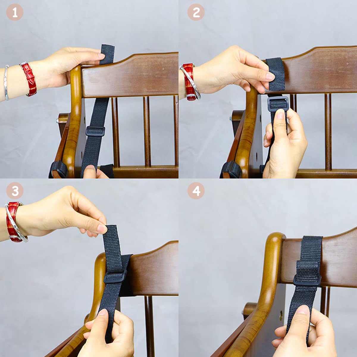 SNOWIE Soft Adjustable Baby Safety Harness Belt for Chairs and Strollers featuring 5‑Point Secure Nylon Straps | Quick Release Design for Toddlers