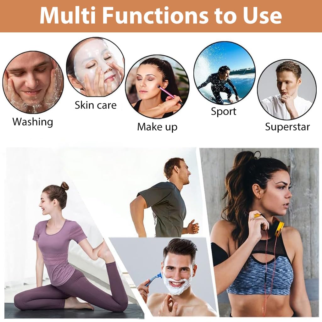ZIBUYU Metal Zigzag Headbands for Men and Women with Non Slip Grip | 6 Designs Flexible Hair Hoops