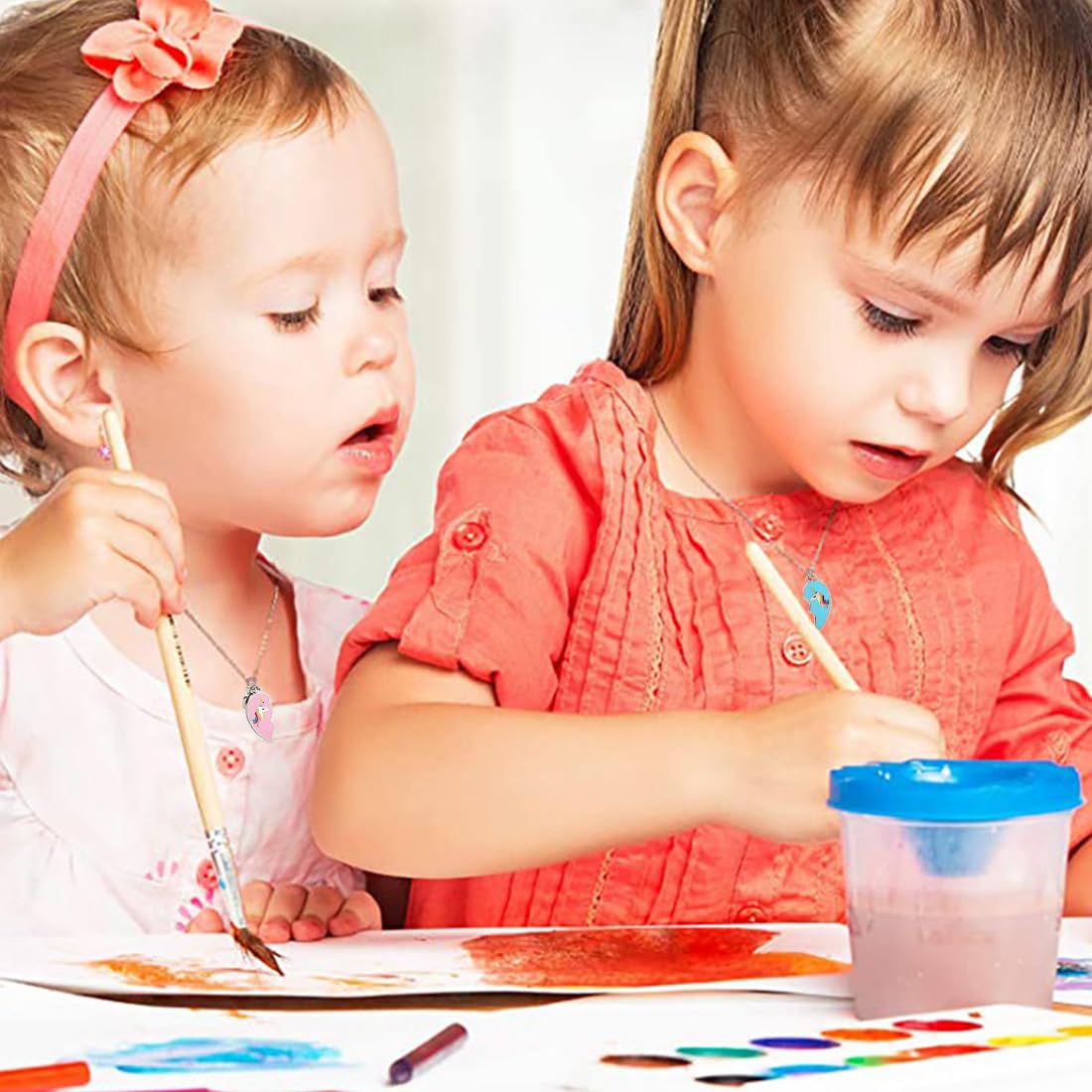 Zibuyu Bracelet Set for Women featuring Lucky Unicorn Heart Design | 4PCS BFF Jewelry Gift