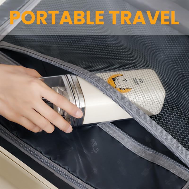 HASTHIP Travel Wash Cup for Oral Care with Double Layer Detachable Liner | Portable Toothbrush and Toothpaste Organizer