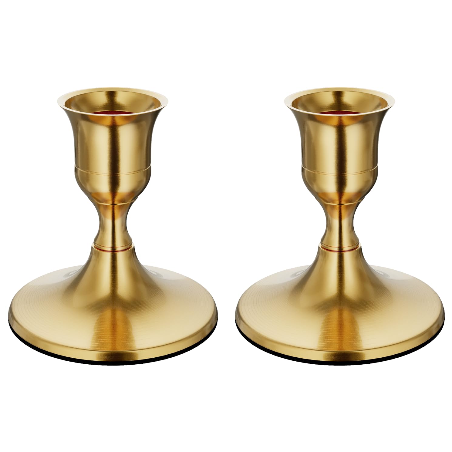 HASTHIP® Gold Taper Candle Holders