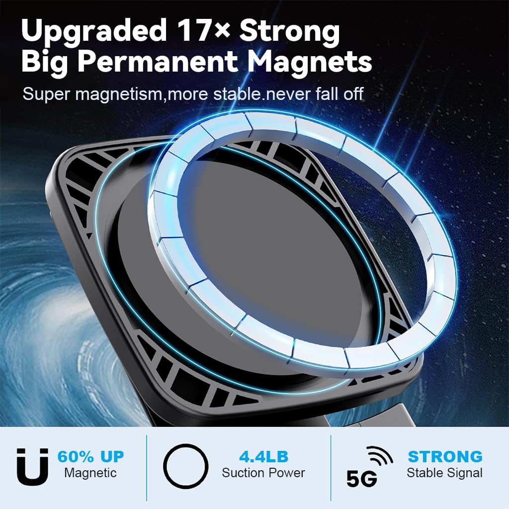 Verilux Mobile Phone Stand for Travel with 360 Degree Rotatable Arm and Clamp Mount | Folding Desk Holder